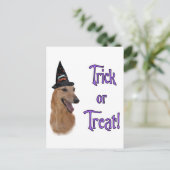 Greyhound (rood) Trick Briefkaart (Staand voorkant)