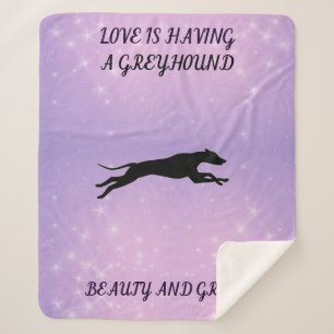 Greyhound sherpa deken. deken