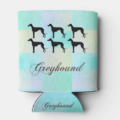 Greyhound Silhouette Koelbox Blikjeskoeler (Achterkant)