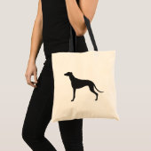 Greyhound Silhouette Tote Bag (Voorkant (product))