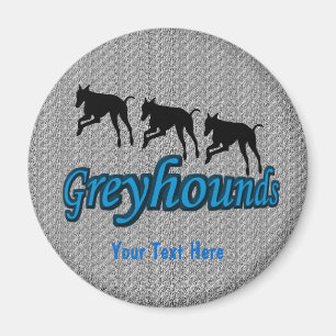 Greyhound Silhouettes Dog Magnet Magneet
