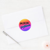 Greyhound Silhouettes Ronde Sticker (Envelop)