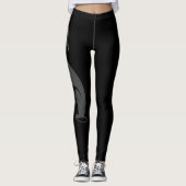 Greyhound Sitting Leggings - Middelgrijs (Voorkant)