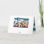 Greyhound Three Dimensional Wenskaart Kaart (Achterkant)