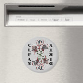 Greyhound Trio Coeurs Chien Lave-vaisselle Magnet (In Situ (Lave-vaisselle))