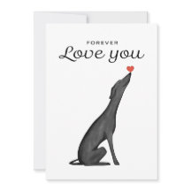 Greyhound-uitnodigingskaart, Greyhound-liefhebber,