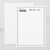 Greyhound Whippet met Heraldic Crest Note Card Notitiekaartje (Voorkant / Achterkant)