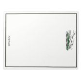 Greyhound Whippet Running Heraldic Crest Emblem Notitieblok (Voorkant)