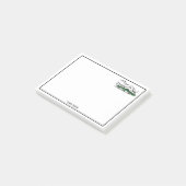 Greyhound Whippet Running Heraldic Crest Emblem Post-it® Notes (Schuin)