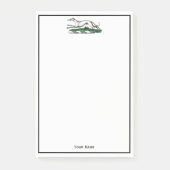 Greyhound Whippet Running Heraldic Crest Emblem Post-it® Notes (Voorkant)