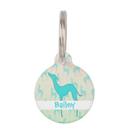 Greyhound whippet silhouette Dog name Huisdierpenning