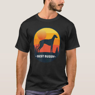 Greyhound Windhound Retro 16 T-shirt
