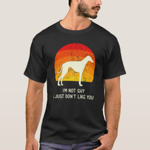 Greyhound Windhound Retro 6 T-shirt