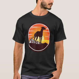 Greyhound Windhound Retro 8 T-shirt