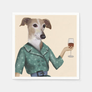Greyhound Wine Snob Servet