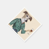 Greyhound Wine Snob Servet (Hoek)