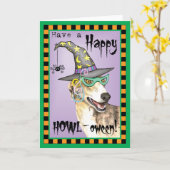 Greyhound Witch Kaart (Gele Bloem)
