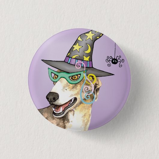 Greyhound Witch Ronde Button 3,2 Cm (Voorkant)