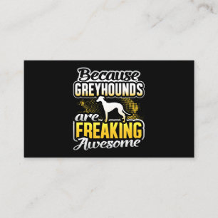 Greyhounds Are Freaking Awesome Greyhound Informatiekaartje