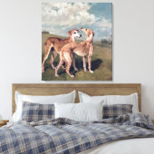 Greyhounds Canvas Afdruk (Insitu (Slaapkamer))