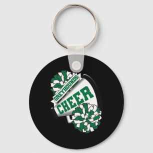Greyhounds Cheer Ck naar School Cheerleading Spiri Sleutelhanger