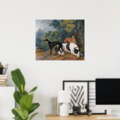 Greyhounds en Mastiff van Sawory Gilpin Poster (Thuiskantoor)
