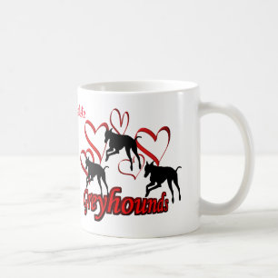 Greyhounds Gepersonaliseerd Hondenliefhebber Koffiemok