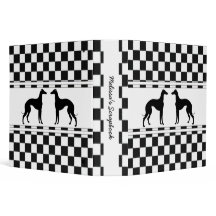 Greyhounds in Zwarte en Witte Controle Gepersonali
