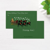 Greyhounds Sleigh Christmas Holiday Gift Kaart Lab (Bureau)