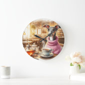 Greyhound's Tea Time Wandklok Grote Klok (Huis)