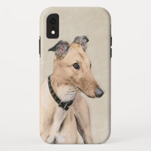 Greyhoundschildering - Cute Original Dog Art iPhone XR Hoesje