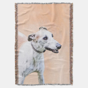 Greyhoundschildering - Cute Original Dog Art Deken