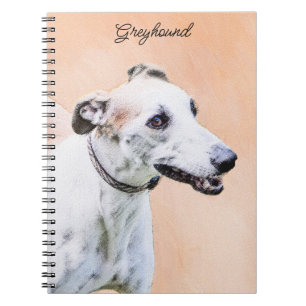Greyhoundschildering - Cute Original Dog Art Notitieboek
