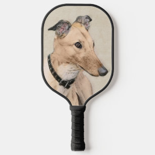 Greyhoundschildering - Cute Original Dog Art Pickleball Paddle
