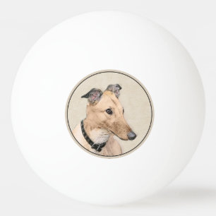 Greyhoundschildering - Cute Original Dog Art Pingpongballen