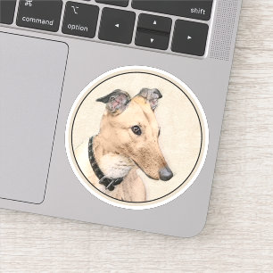 Greyhoundschildering - Cute Original Dog Art Sticker