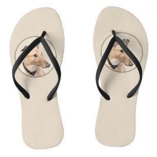Greyhoundschildering - Cute Original Dog Art Teenslippers