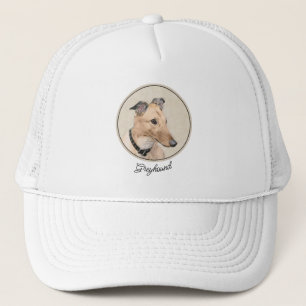 Greyhoundschildering - Cute Original Dog Art Trucker Pet