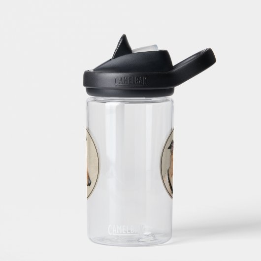 Greyhoundschildering - Cute Original Dog Art Waterfles (Links)