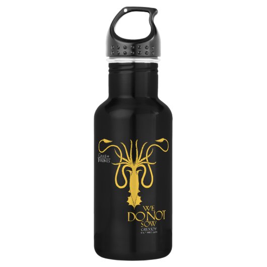 Greyjoy Sigil - We Do Not Sow Waterfles (Voorkant)