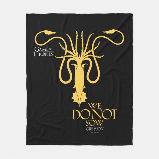 Greyjoy Sigil - We zagen niet Fleece Deken (Voorkant)