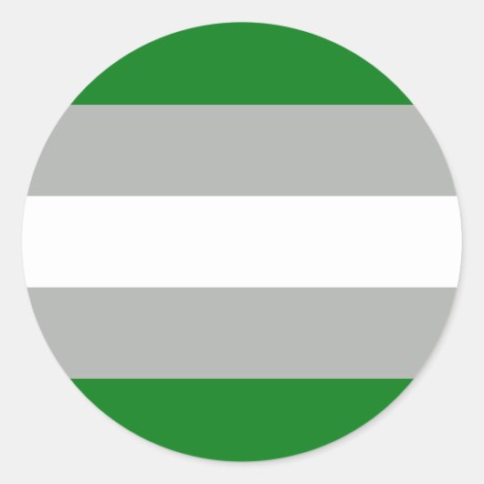 Greyromantic Pride Flag Ronde Sticker (Voorkant)