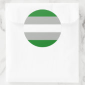 Greyromantic Pride Flag Ronde Sticker (Tas)