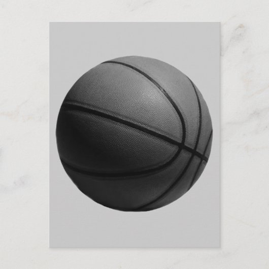 Greyscale Basketbal Briefkaart (Voorkant)