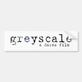 Greyscale Bumpersticker - Gewoon wit