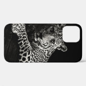 GREYSCALE FOTO VAN LYING LEOPARD Case-Mate iPhone CASE (Achterkant (horizontaal))