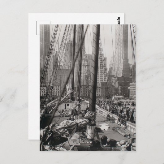 Greyscale Manhattan, New York Briefkaart (Voorkant / Achterkant)