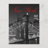 Greyscale New York Script Post Kaart (Voorkant)