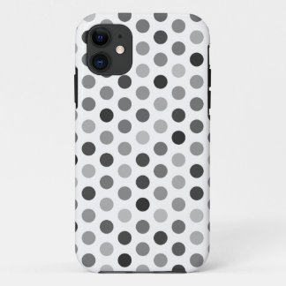 Greyscale Polka Dot Patterned Hoesje