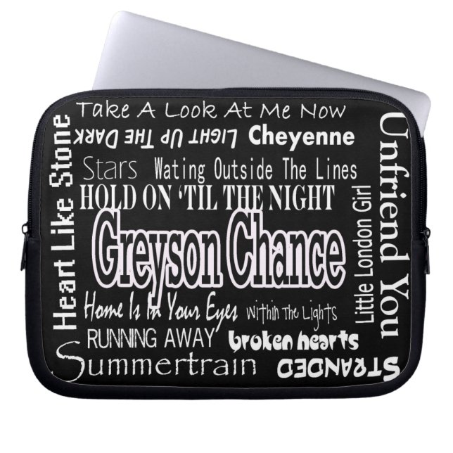 Greyson Chance notebook Hoesje Laptop Sleeve (Voorkant)